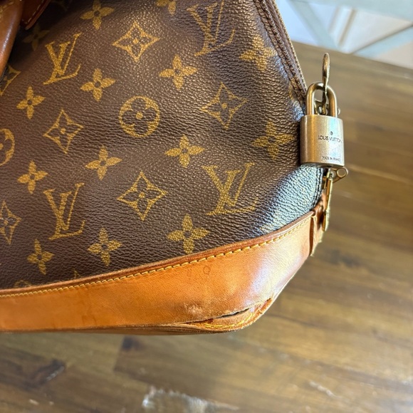 LV Louis Vuitton Vintage Alma PM Canvas Monogram Leather Tote Classic Lock - Picture 6 of 13